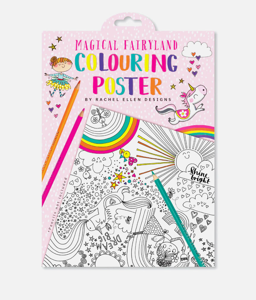 Giant Colouring Posters, Magical Fairy Land - CPOSTER2