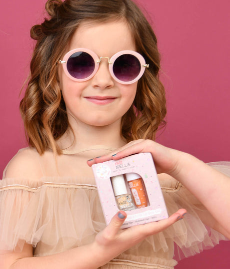 Peel-Off Nail Polish + Lip Gloss DUO SET (Peach + Magic Spell)