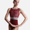 IRIS GL Bordeaux • Lace Overlay Ballet Leotard with Teardrop Back
