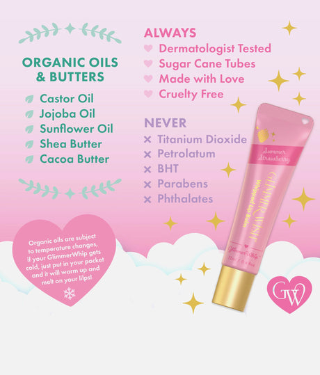 WHIPPED LIP BALM, Organic, Vegan, & Fun Flavored Lip Care for Tweens