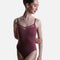 HANNE Thin-Strap Leotard, Sculpting Fit with Sheer Tulle Back - 31732