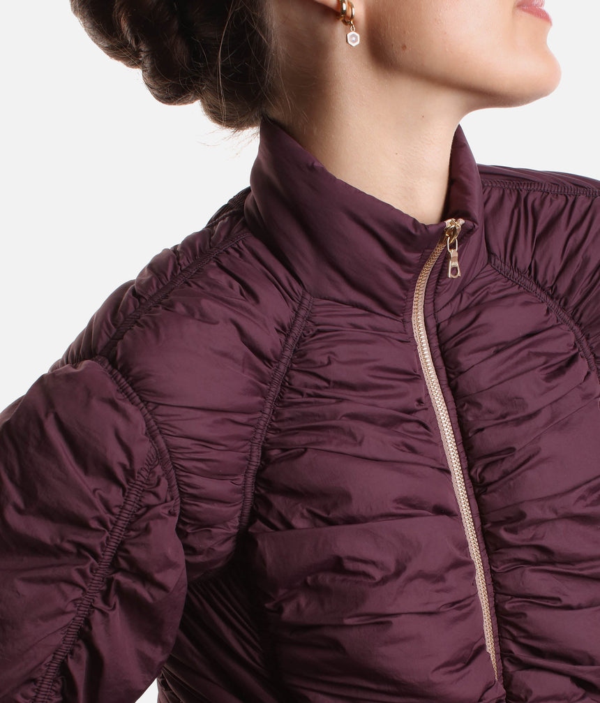 Draped Padded Jacket - PARA CUTE