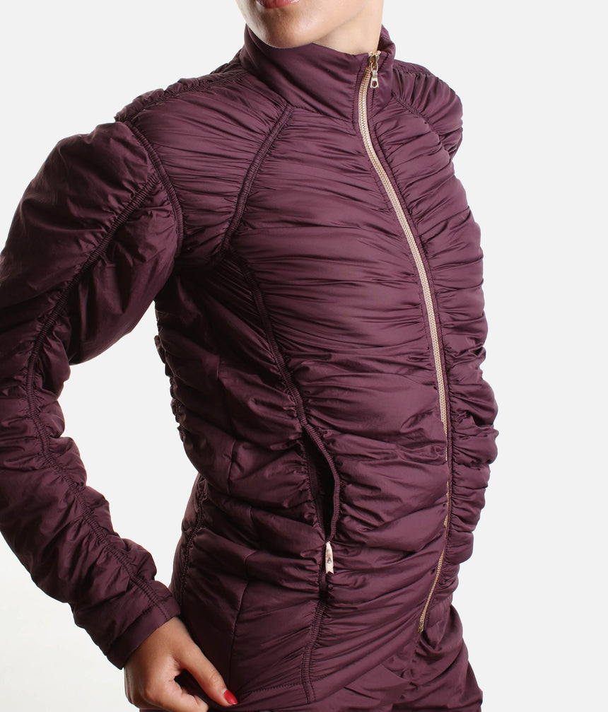 Draped Padded Jacket - PARA CUTE