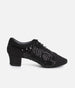 Professional Dance Practice Shoes, Black Sequins Nubuck - NOIRE CUBAN