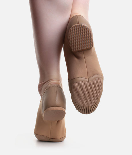 Bloch Neo-Flex Leather Slip-On Jazz Shoes, Tan • S0495