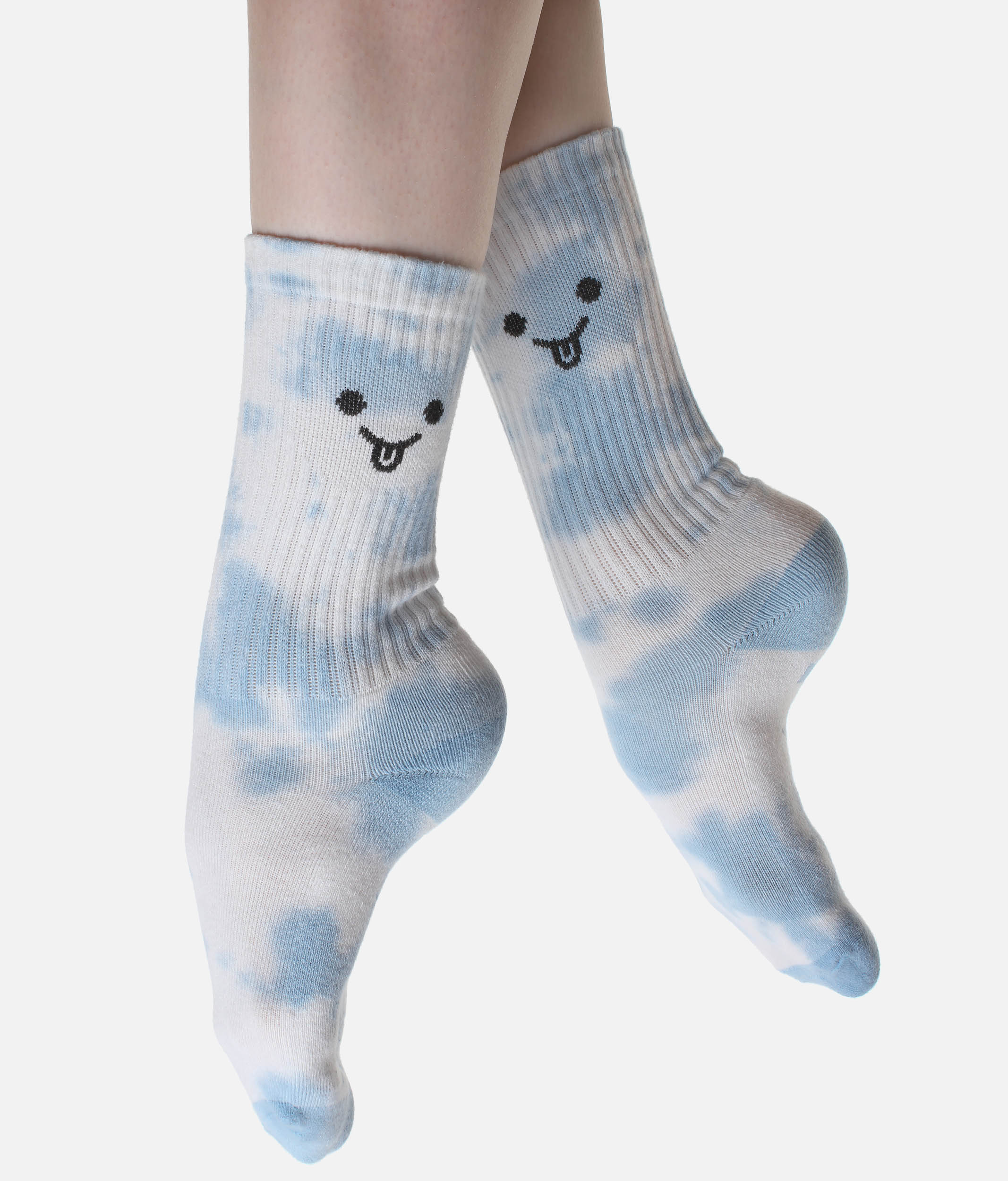 Silly Face Mid-Calf Socks – Soft, Cushioned Comfort with a Cheeky Twist