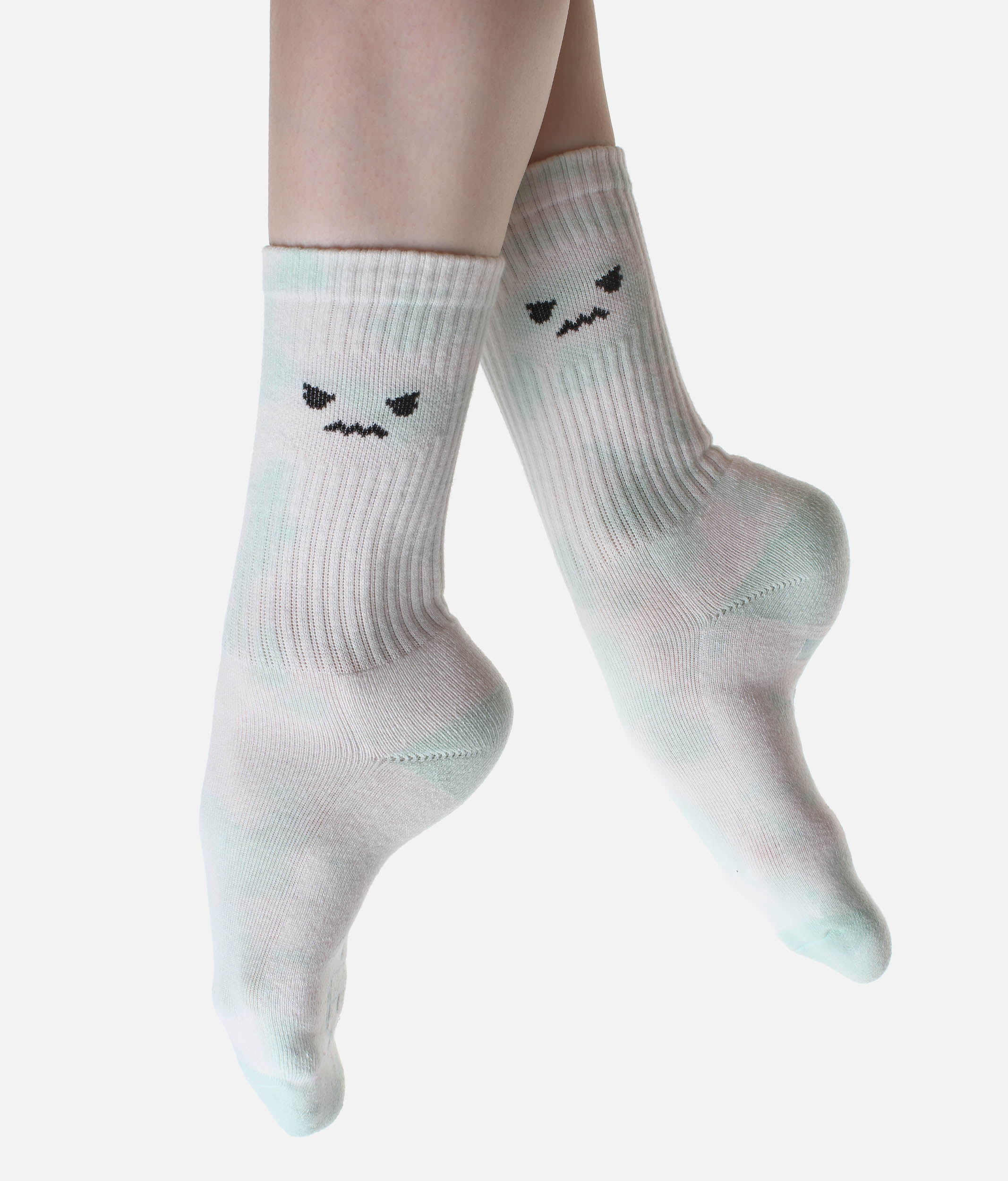 Angry Face Mid-Calf Socks – Comfort with a Side of Sass