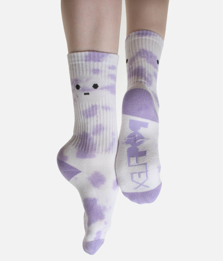 Meh Face Mid-Calf Gym Socks - Cushy Comfort with a Quirky Twist