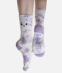 Meh Face Mid-Calf Gym Socks - Cushy Comfort with a Quirky Twist