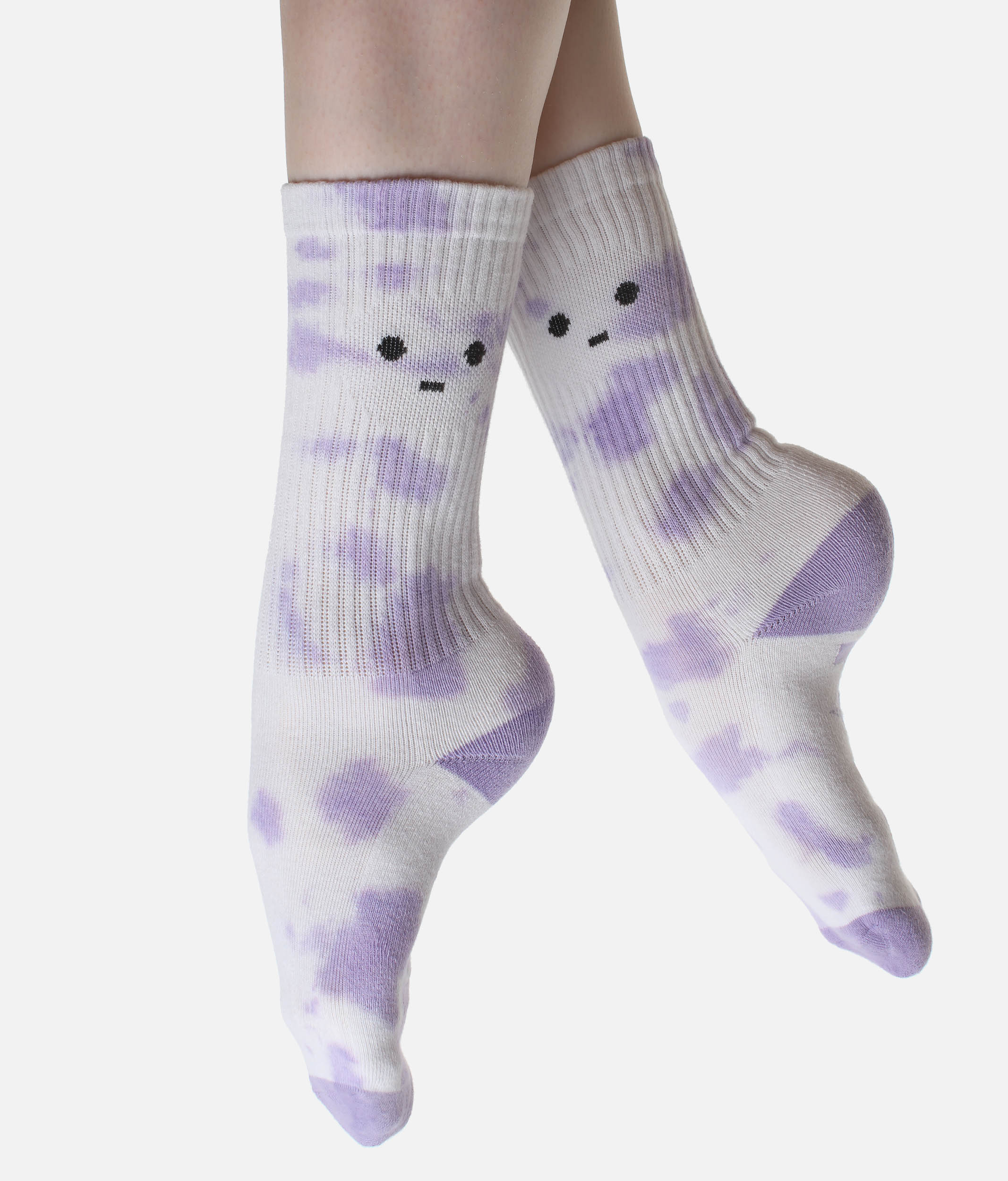 Meh Face Mid-Calf Gym Socks - Cushy Comfort with a Quirky Twist