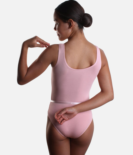 Girls Scooped Neck Ballet Leotard With Belt, RAD Exam Approved - JUNE / AIMIEE