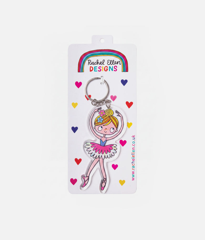 Ballerina Acrylic Keyring for Kids - AKEY05