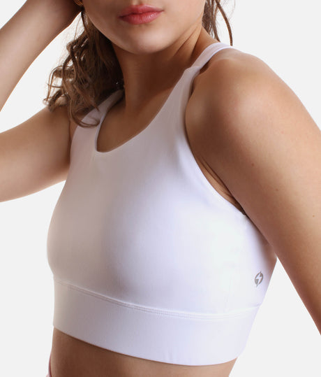 Adjustable High Neck Sports Bra for Pilates, Yoga & Daily Movement - AMBITION BRA