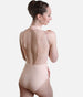 High Neck Dance Leotard, Lace Details - AMELIE