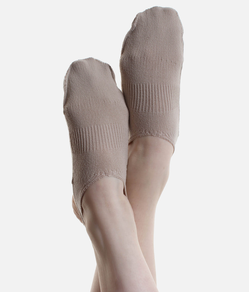 Half-Sole Compression Dance Socks, Targeted Support - ALPHA SHOCKS with TRACTION