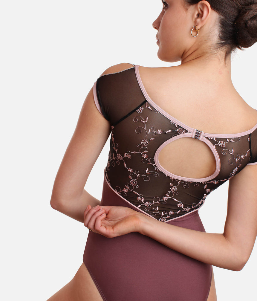 Deep Boat Neck Leotard - ARTIMIDE CL