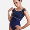 Boat Neck Dance Leotard, Delicate Tulle - ARTIMIDE