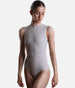 Ballet Leotard with Zip Front, Premium Studio Wear - AURA LIGHT NUDE