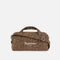 Repetto B0390TL leopard-print medium duffle bag with a white Paris logo, matching handles and an adjustable shoulder strap.