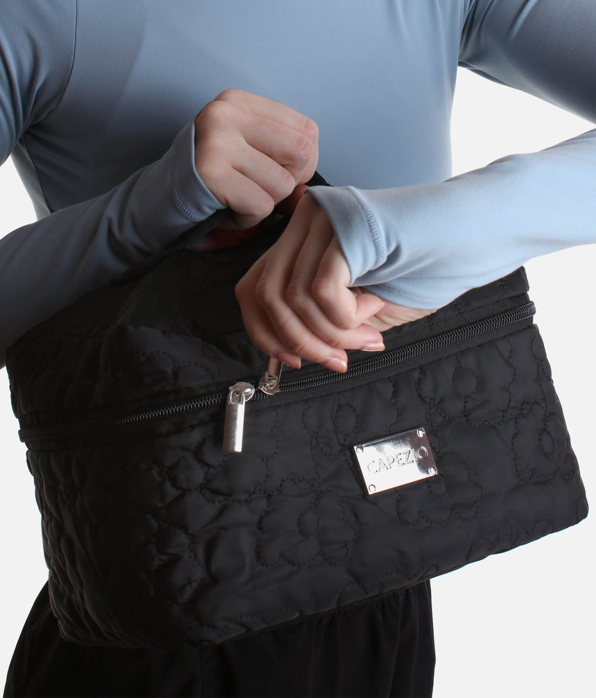 Fleur Vanity Case, Compact Quilted Bag for Dance Essentials - B321