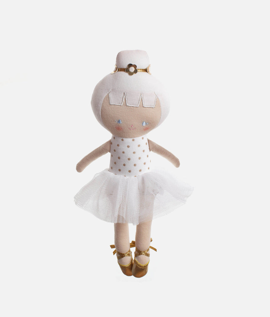 Ballet Doll for Girls with Tulle Tutu & Embroidered Face - BABY BALLERINA
