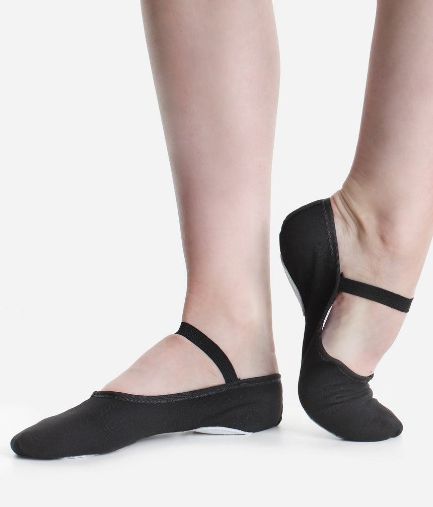 Economy Split Sole Canvas Ballet Shoe - BAE 23