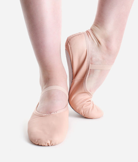 Wide-fit, Leather Full Sole Ballet Shoe - BAE 90