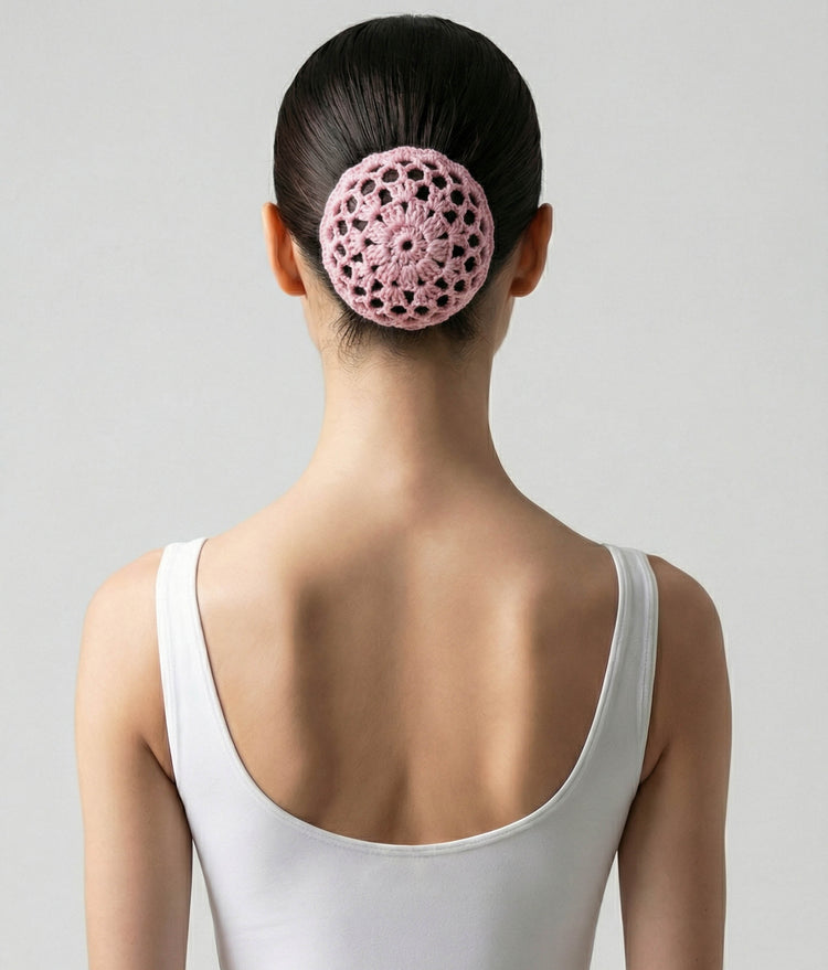 Crochet Ballet Bun Cover - E8956