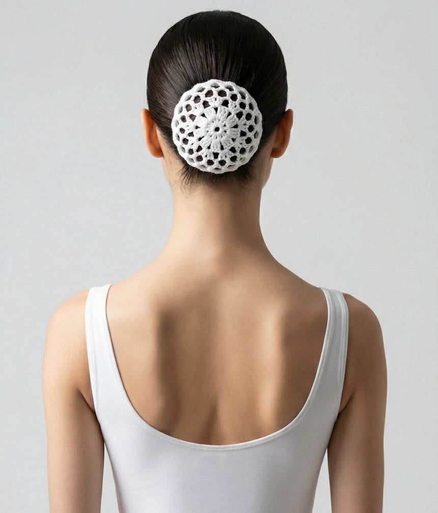 Crochet Ballet Bun Cover - E8956