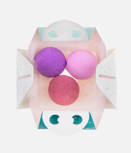 Fizzylicious Bath Bombs for Girls, 3-Pack Colorful, Safe & Fun 