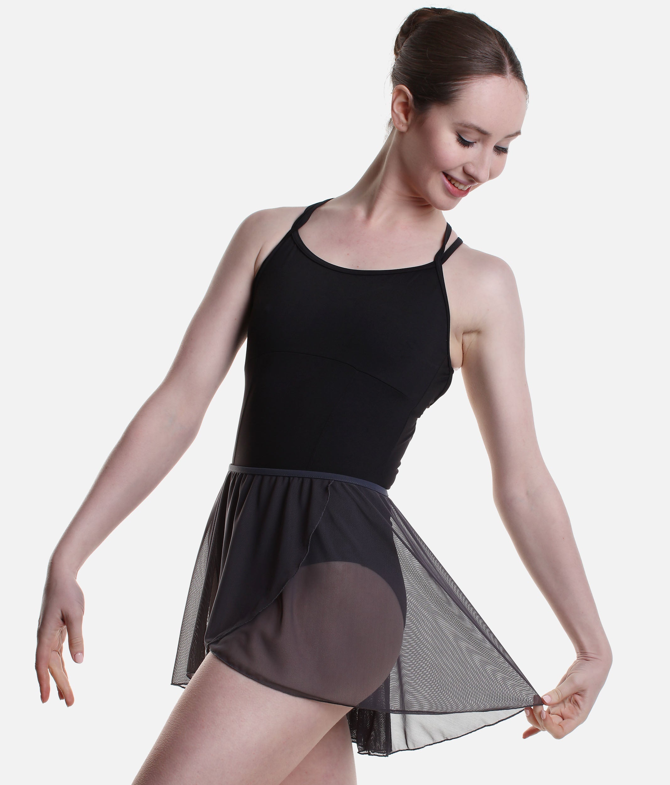 Pull-On Dance Skirt, Mock Wrap Design - BETHANIE