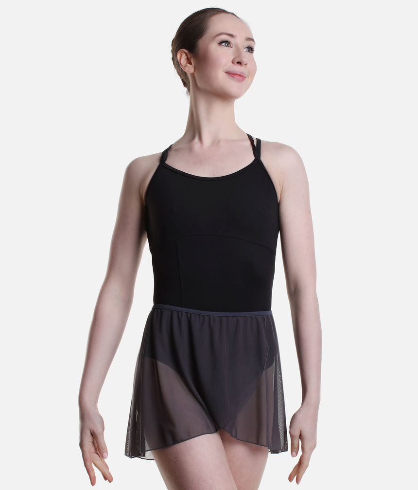 Pull-On Dance Skirt, Mock Wrap Design - BETHANIE