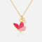 Girls Necklace, Glitter Butterfly - Sweet Petite