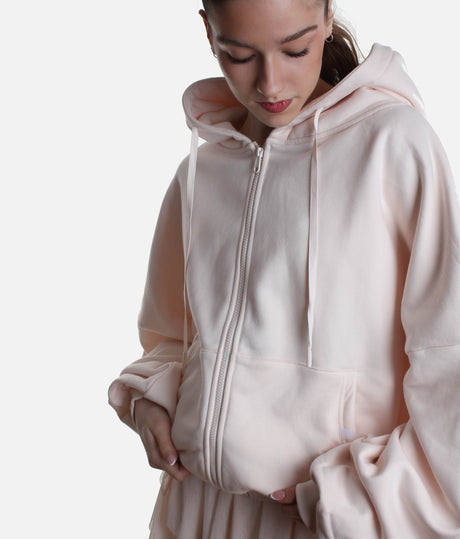 Oversized CLOUD HOODIE, Ultra-Comfy Full-Zip with Pockets