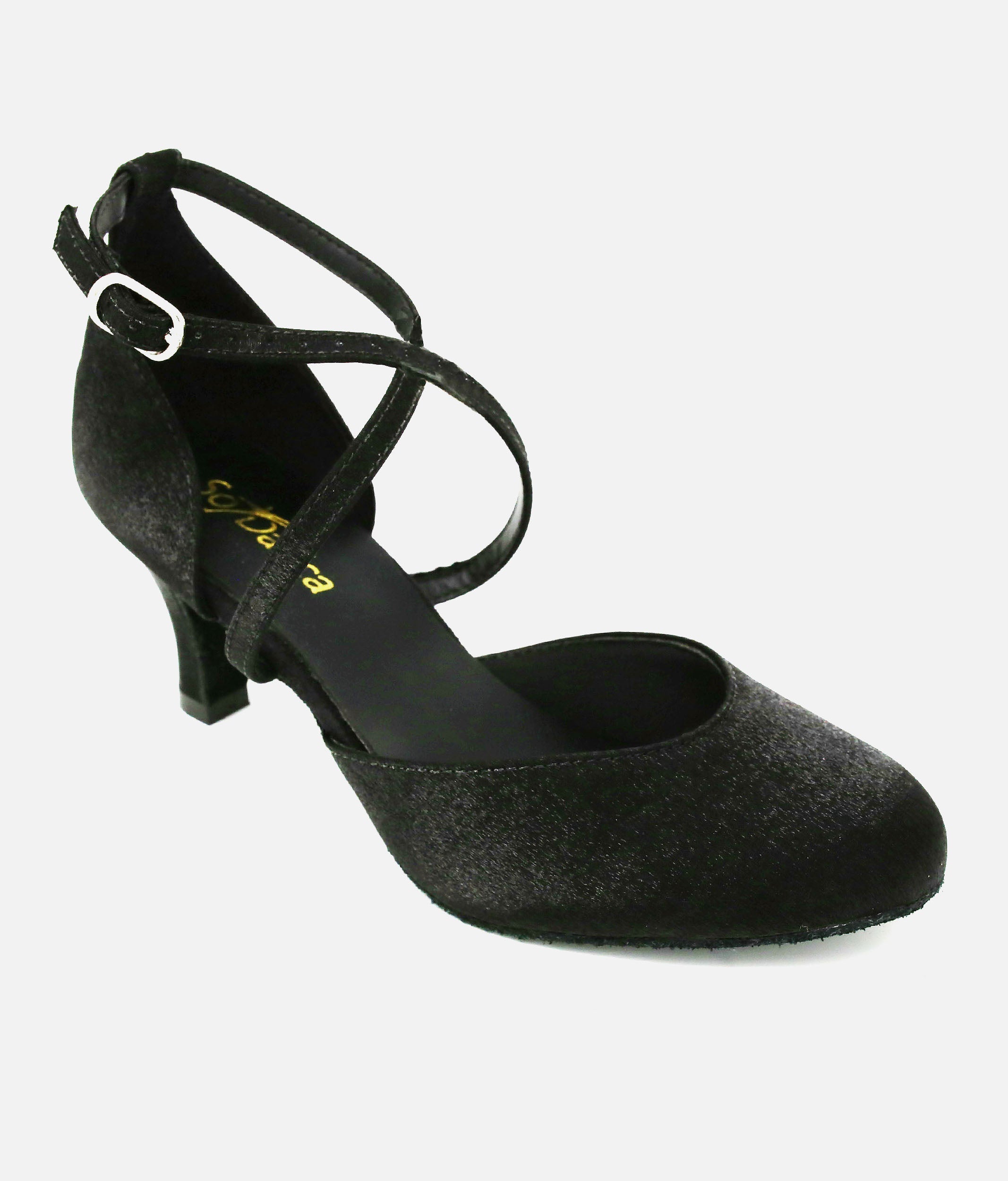 Satin Cross Strap Ballroom Shoe - BL 126