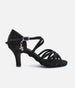 CHA CHA Satin Sandal for Latin Dance, 3" Heel & Hybrid Sole - BL304