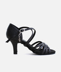 CHA CHA Latin Dance Sandals, 3” Heel Hybrid Sole - BL305