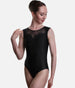 Lace Sweetheart Neckline Leotard, Elegant Dancewear - BLANDINE