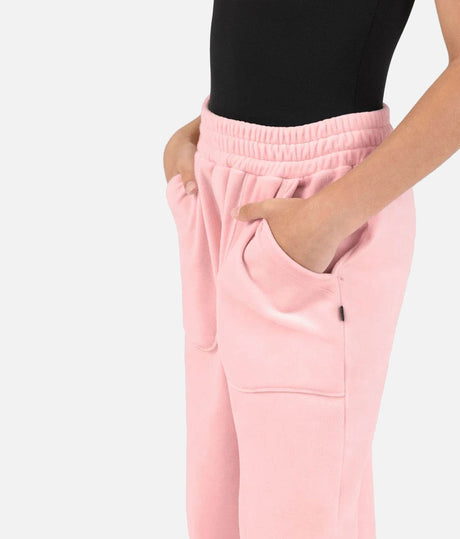 Girls Velvet Sweatpant, Cozy Dance Warm-Up with High Waist & Pockets - CP80004