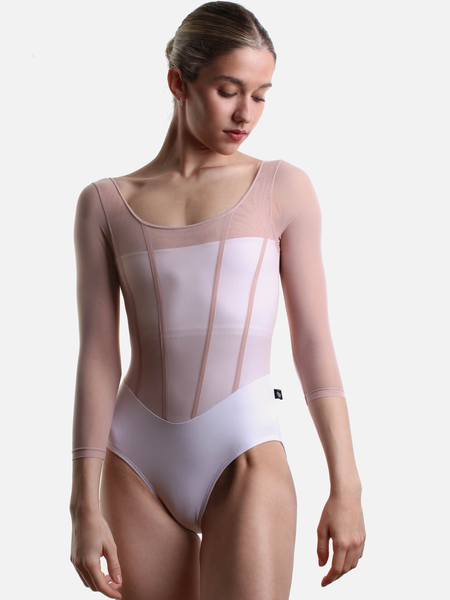Sofia Long Sleeve Ballet Leotard • Frost Nougat