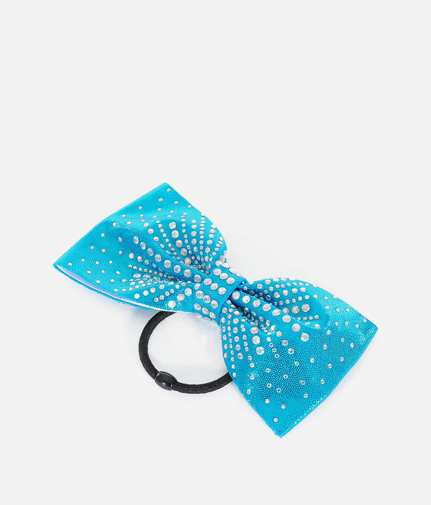 Diamante Hair Bow for Gymnasts, Sparkly & All-Over Rhinestones