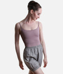 Bullet Pointe Reversible Ballet Warm-Up Shorts - grey