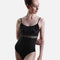 BRIGID CL Nero • Timeless Black Ballet Leotard with Embroidered Tulle