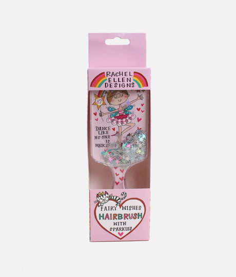 Fairy Wishes Hairbrush for Girls, Sparkly Detangling Brush with Stars - BRUSH03