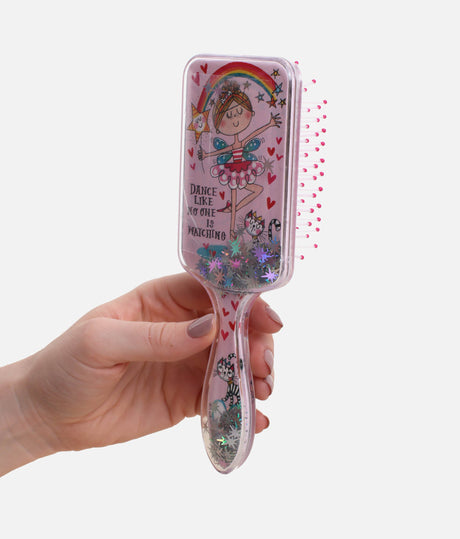 Fairy Wishes Hairbrush for Girls, Sparkly Detangling Brush with Stars - BRUSH03