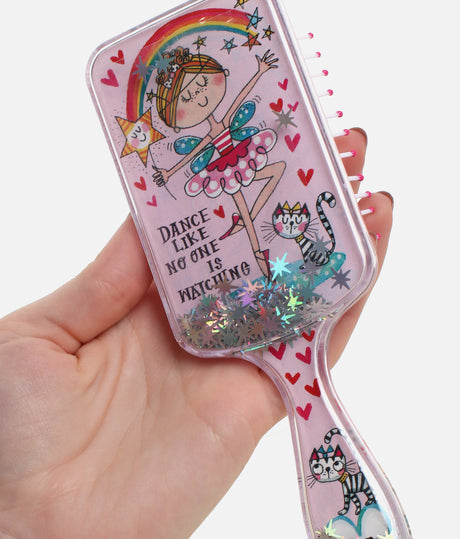 Fairy Wishes Hairbrush for Girls, Sparkly Detangling Brush with Stars - BRUSH03