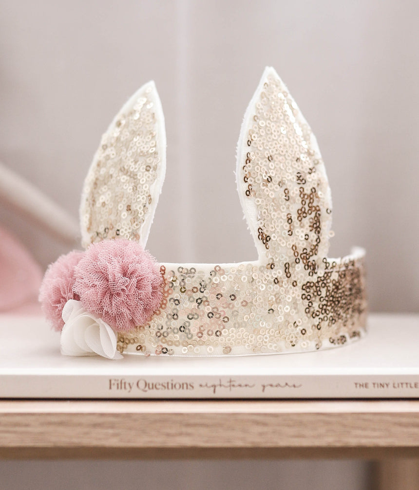 Bunny Ears Crown, Sparkly Sequin