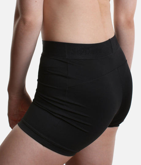 Microfiber Dance Shorts • Branded Waistband - BY104