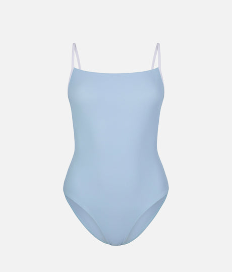 Cala Sky Blue Ballet Leotard – Adjustable Camisole, Contrast Straps