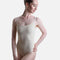 Cala Light Cream Ballet Leotard • Adjustable Camisole, Contrast Straps